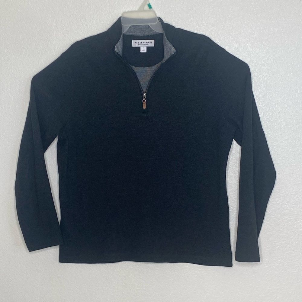 MIZZEN + MAIN Men’s 1/4 Zip Pullover Sweater Size L